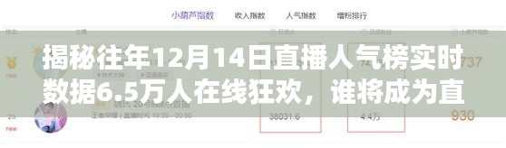 揭秘直播人氣榜，揭秘往年直播狂歡日，誰將成為直播界的超級新星？實時數據6.5萬人在線揭曉！