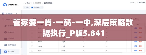 管家婆一肖-一碼-一中,深層策略數據執行_P版5.841