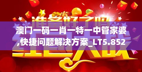 澳門一碼一肖一特一中管家婆,快捷問題解決方案_LT5.852
