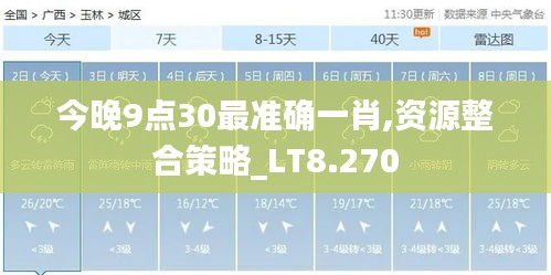 今晚9點30最準確一肖,資源整合策略_LT8.270