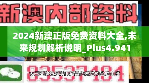 2024新澳正版免費資料大全,未來規(guī)劃解析說明_Plus4.941