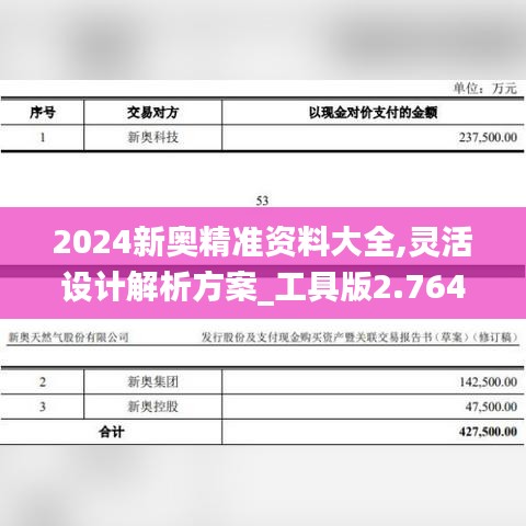 2024新奧精準資料大全,靈活設計解析方案_工具版2.764
