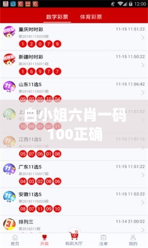 白小姐六肖一碼100正確