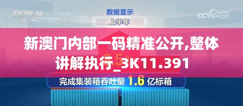 新澳門內部一碼精準公開,整體講解執行_3K11.391