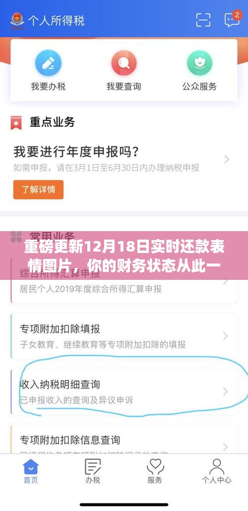 重磅更新，實時還款表情圖片，財務狀態一目了然