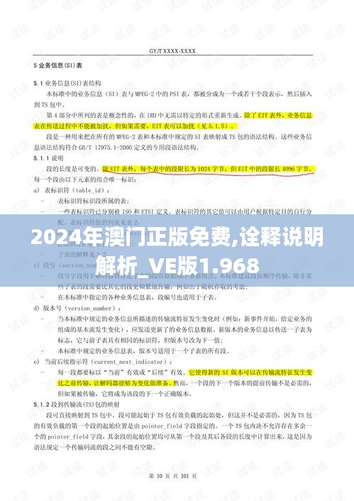 2024年澳門正版免費,詮釋說明解析_VE版1.968