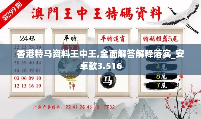 香港特馬資料王中王,全面解答解釋落實_安卓款3.516