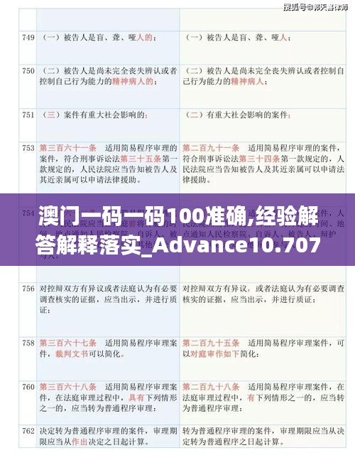 澳門一碼一碼100準確,經驗解答解釋落實_Advance10.707