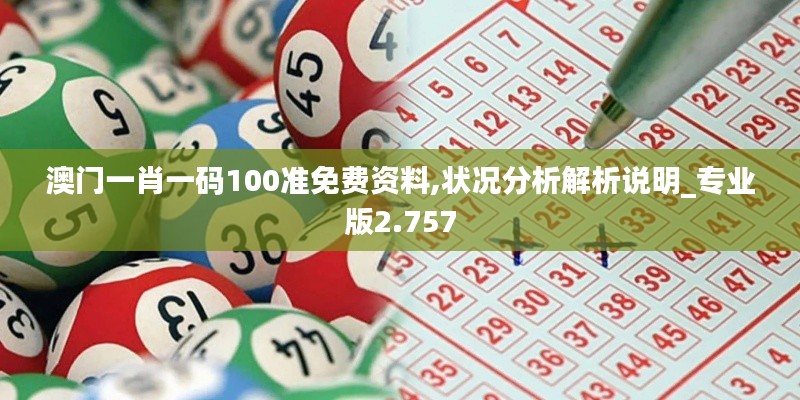 澳門一肖一碼100準免費資料,狀況分析解析說明_專業版2.757