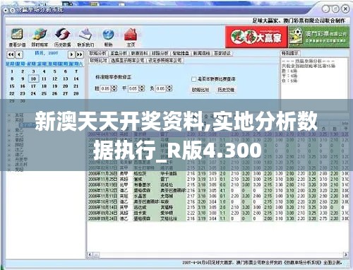 新澳天天開獎資料,實地分析數據執行_R版4.300