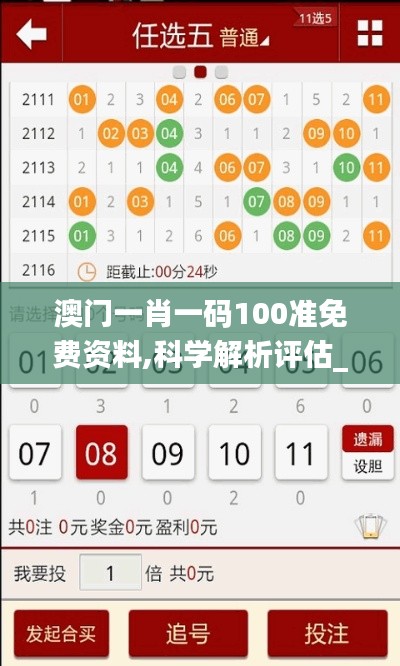 澳門一肖一碼100準免費資料,科學解析評估_Gold3.406