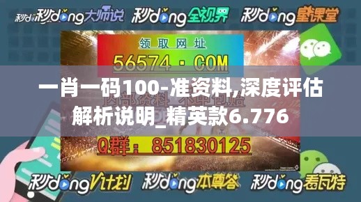 一肖一碼100-準資料,深度評估解析說明_精英款6.776