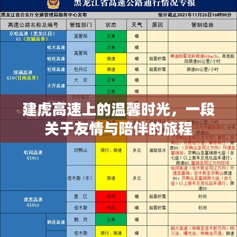 建虎高速上的友情與陪伴之旅