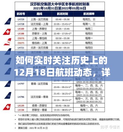 詳細步驟指南，如何實時關注歷史上的12月18日航班動態