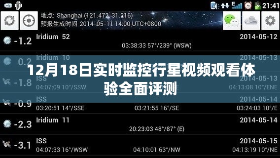 12月18日實時行星監控視頻觀看體驗全面評測
