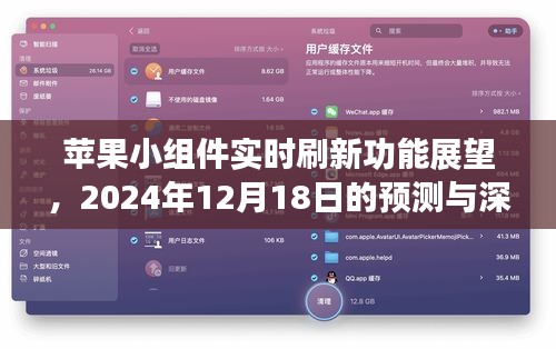 蘋果小組件實時刷新功能展望，2024年12月18日的深度預測與分析