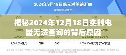 揭秘實時電量無法查詢的背后原因，與2024年12月18日有關的事件分析