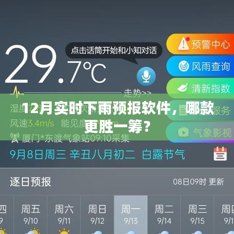 12月實時下雨預報軟件對比，哪款表現(xiàn)更優(yōu)秀？