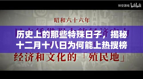 揭秘歷史特殊日子，十二月十八日為何成為熱搜焦點？