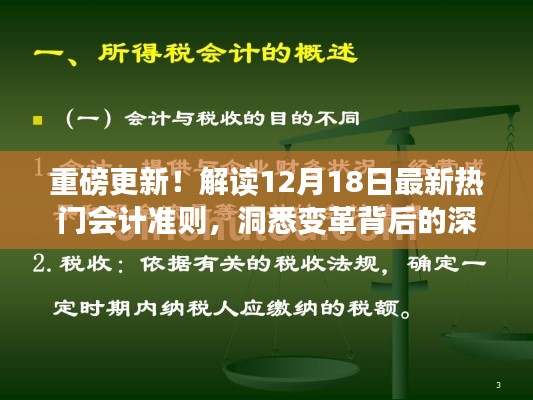 重磅解讀，最新會計準則深度剖析與變革背后的深意（附深度解讀報告）