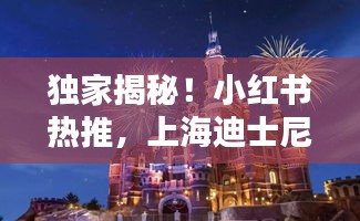 獨家爆料，小紅書熱推上海迪士尼樂園十二月狂歡TOP排行榜