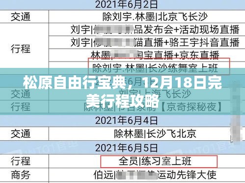 松原自由行寶典，12月18日完美行程攻略揭秘