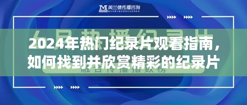 2024年熱門紀錄片觀看指南，發現與欣賞精彩紀錄片的藝術