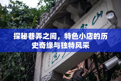 巷弄探秘，特色小店的獨特歷史與風采