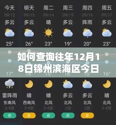 錦州濱海區往年12月18日實時天氣查詢指南，詳細步驟解析