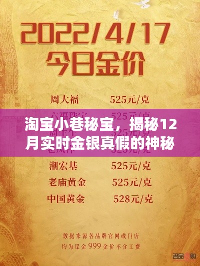 淘寶神秘店鋪揭秘，金銀真假的秘密探索（12月實時更新）